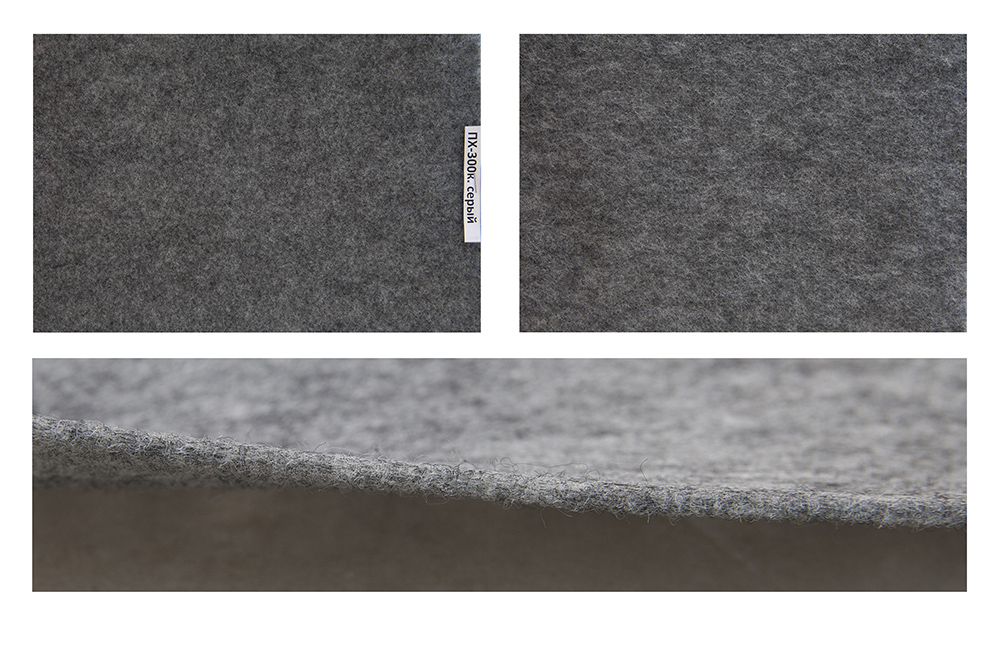 Карпет серый для тепло-звукоизоляции автомобилей ПХ-300к. Карпет автомобильный серый ПХ-300к